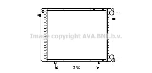 AVA QUALITY COOLING Радиатор, охлаждение двигателя RTA2045